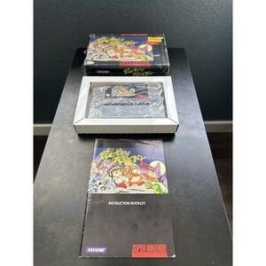 Pocky and Rocky Super Nintendo SNES CIB Factory Wrapped 95% Sealed Near Mint VTG